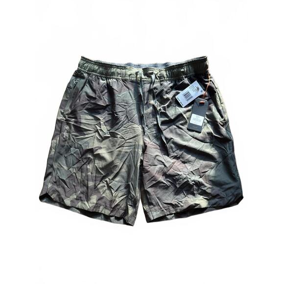 Roark Men's Camouflage Bermuda Shorts with Elastic Waist - Picture 1 of 6